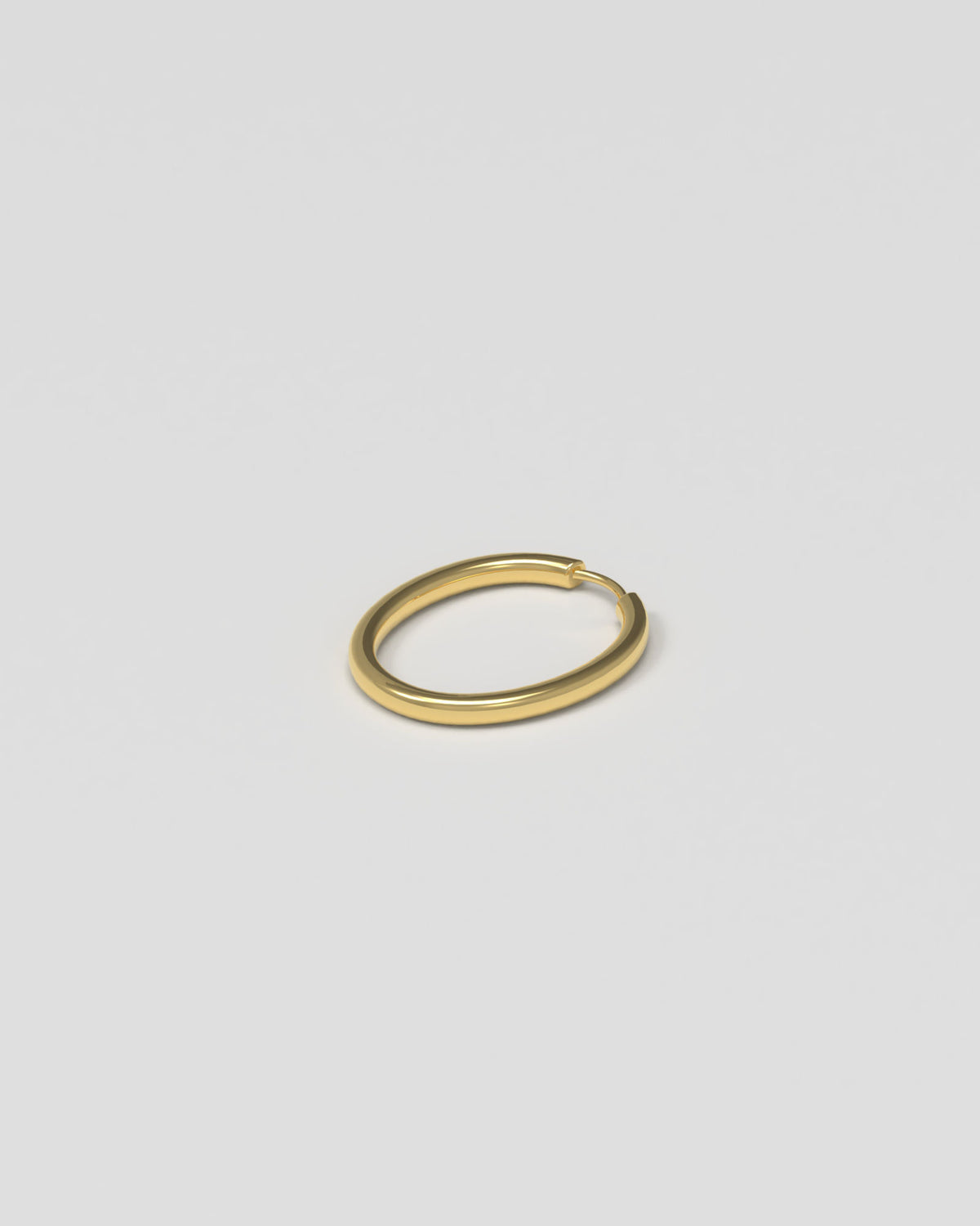 Slim Large 14K Gold Hoops