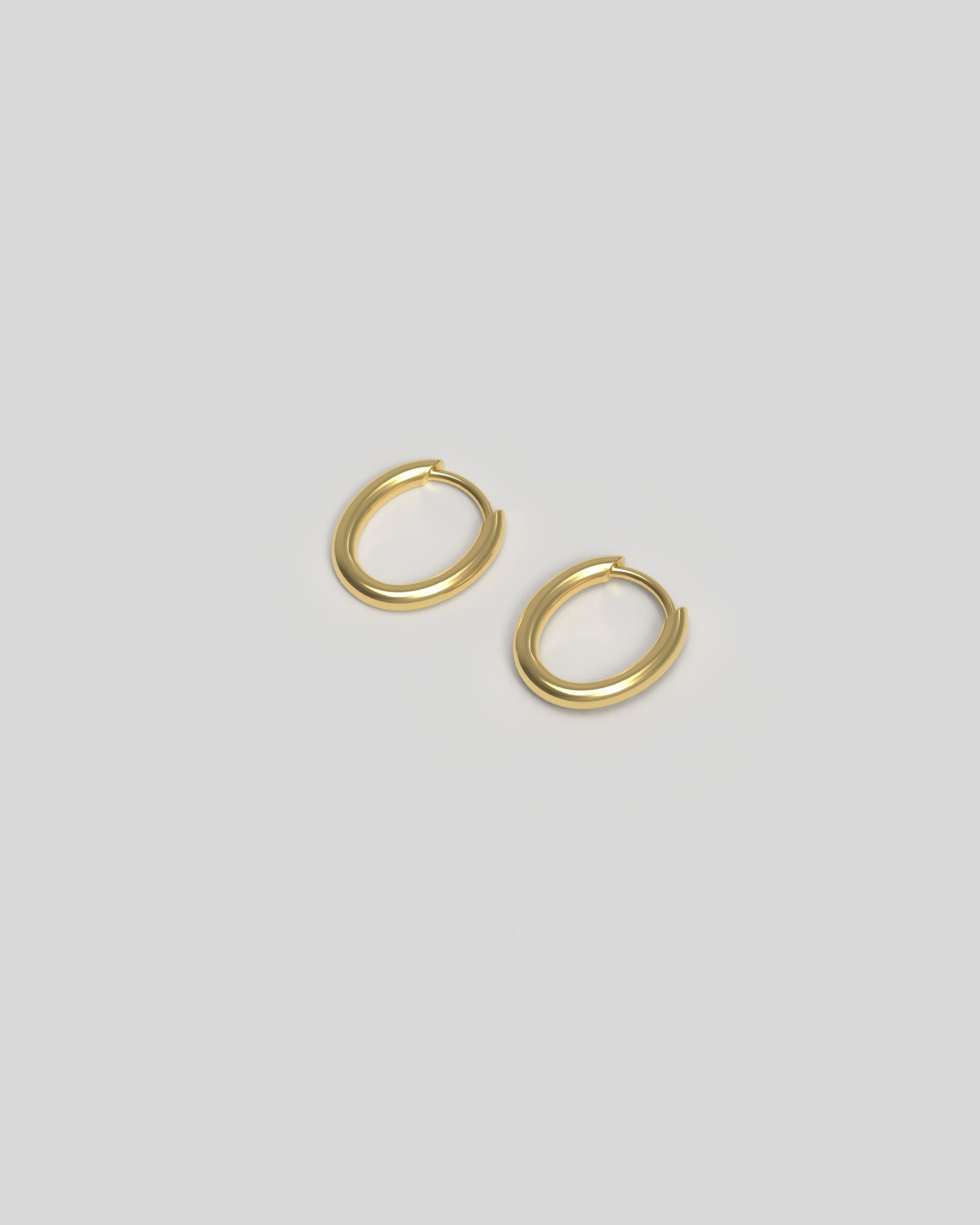 Slim Tiny 14K Gold Hoops