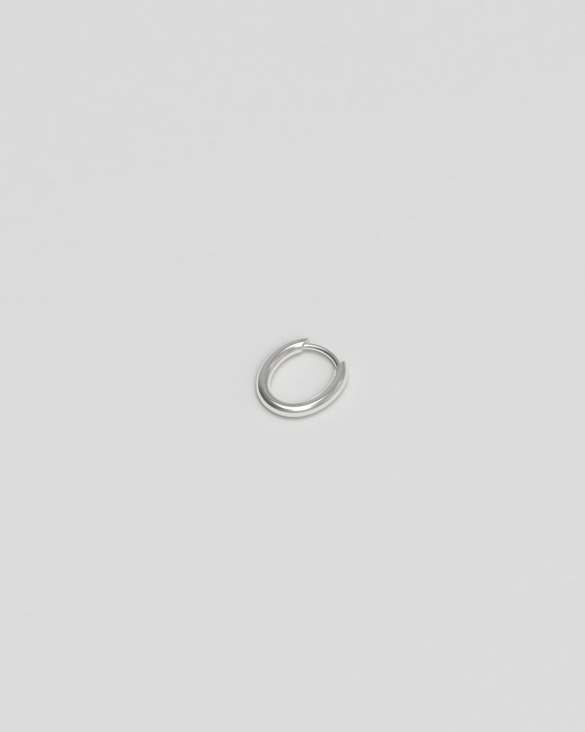 Slim Tiny Silver Hoops