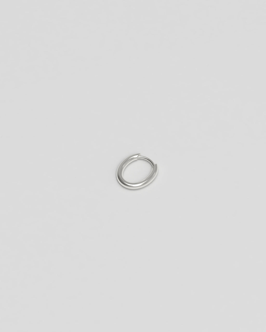 Slim Tiny Silver Hoops