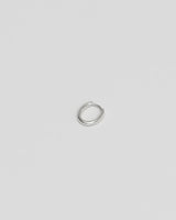 Slim Tiny Silver Hoops