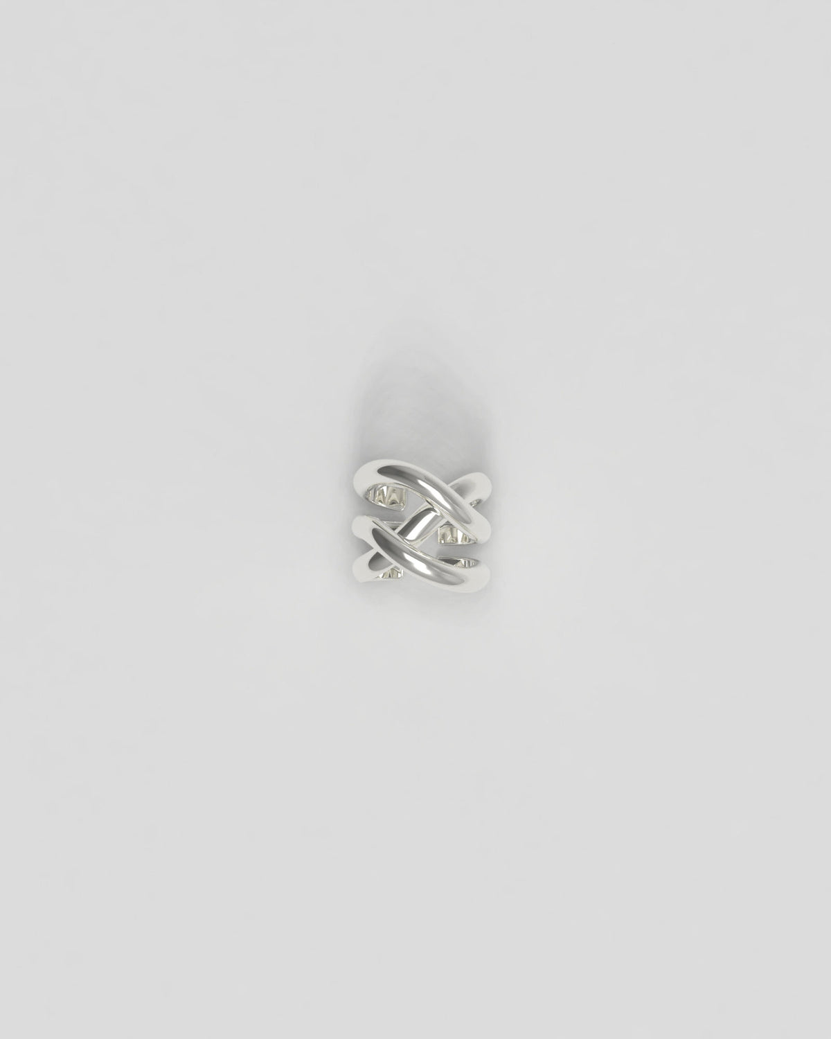Thorn Triple Silver Ear Cuff
