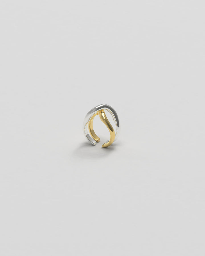 Thorn Double Mix Silver & Gold Ear Cuff