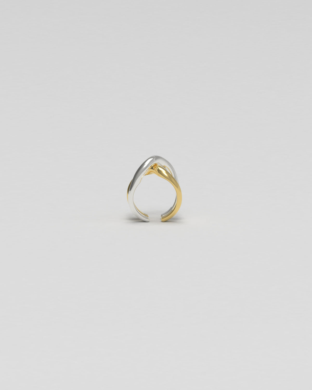 Thorn Dornen doppeltes Earcuff aus Silber & Gold