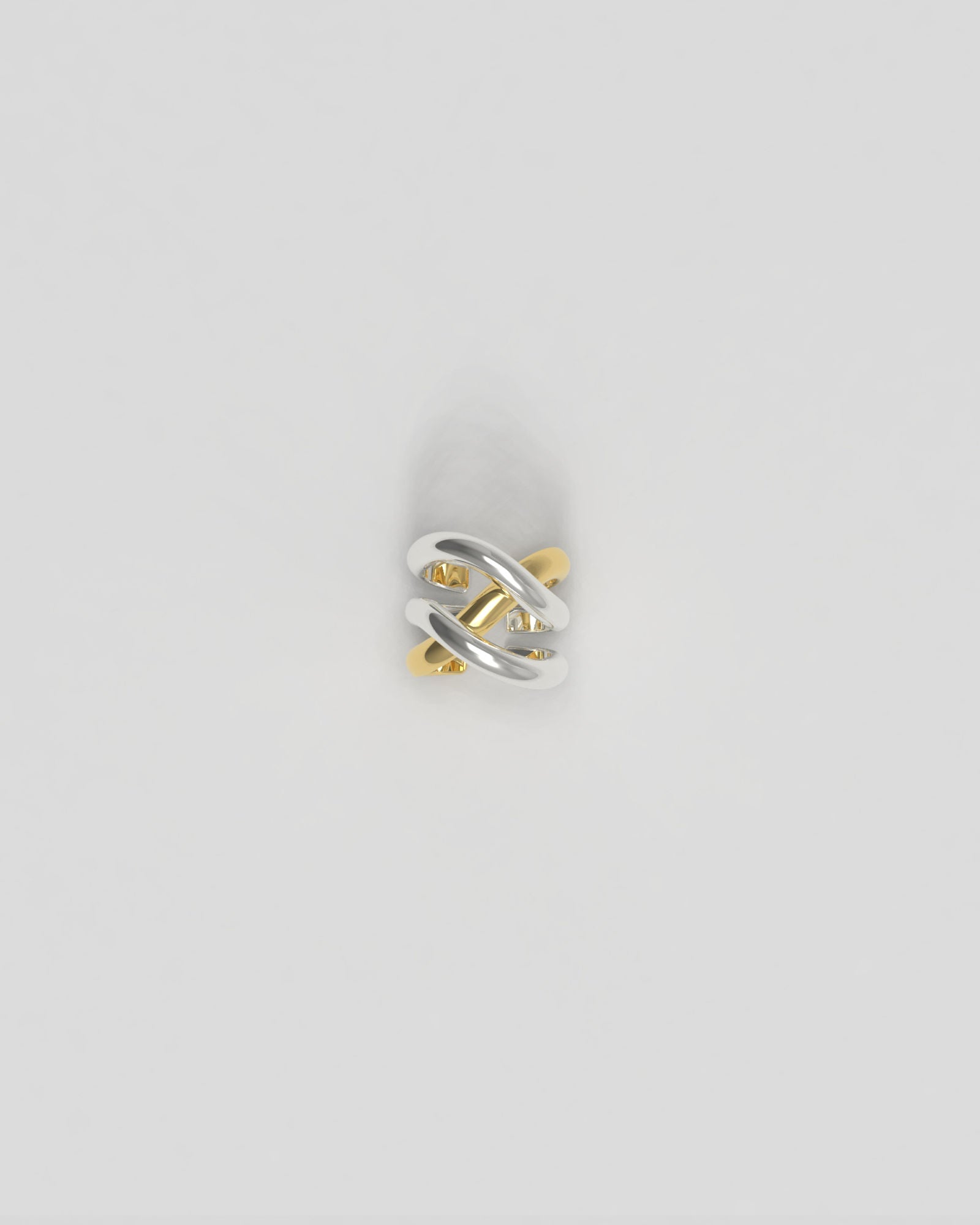 Thorn Triple Mix Silver & Gold Ear Cuff