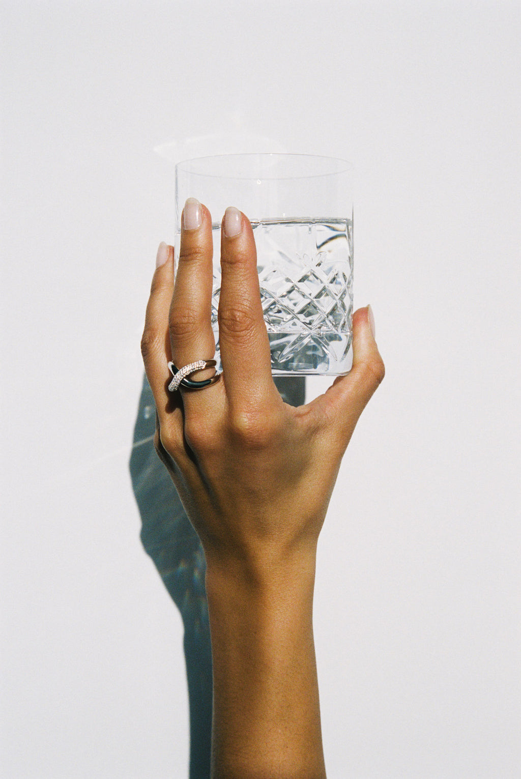 Thorn Double Pave 18K Gold Ring w. Diamonds