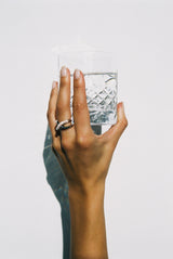 Thorn Double Pave 18K Gold Ring w. Diamonds