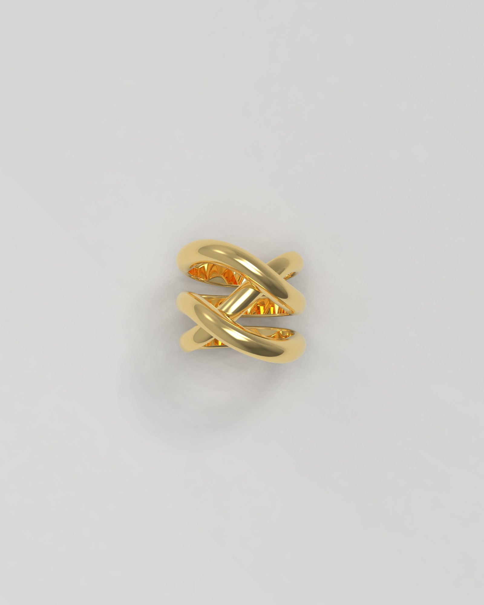 Thorn Triple 14K Gold Ring