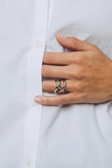 Thorn Triple Mix Silver & Gold Ring