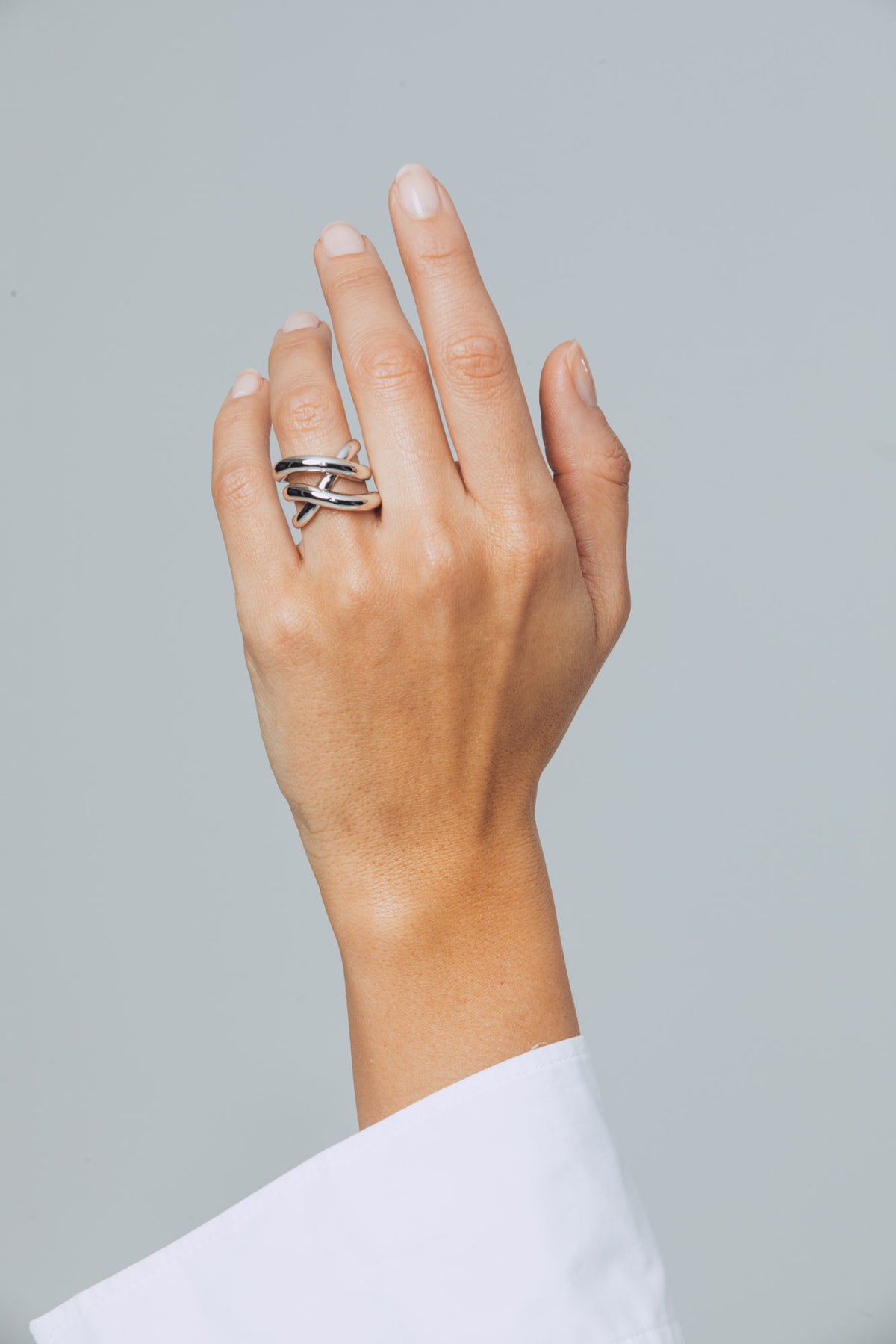 Thorn Triple Silver Ring