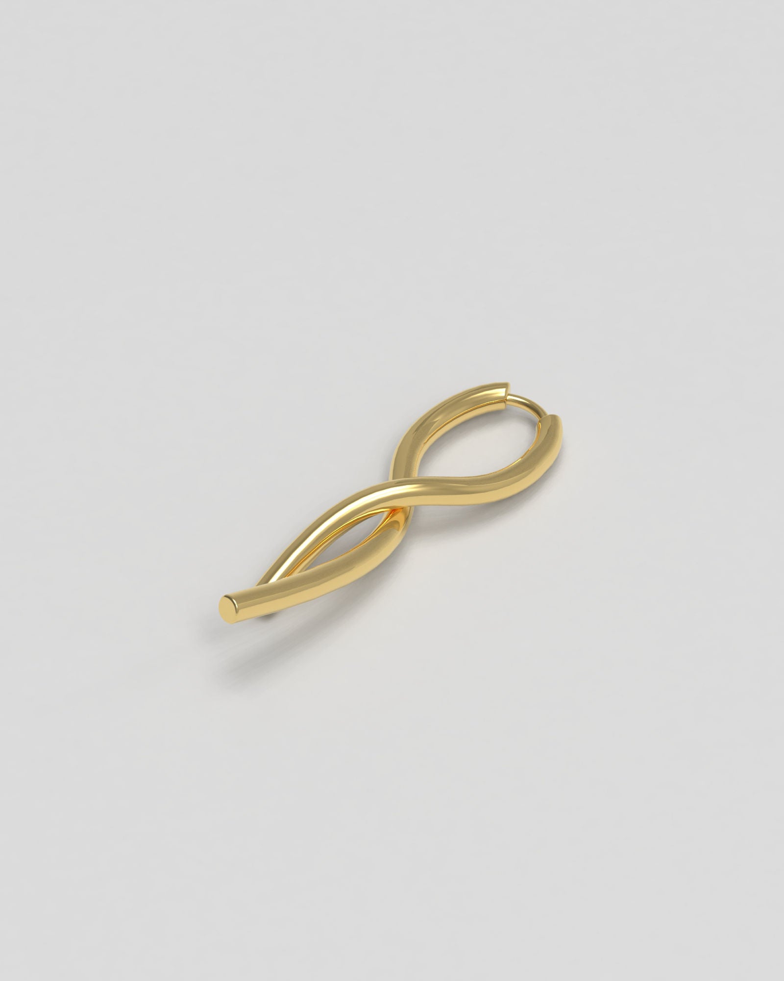 Twist 14K Gold Earring