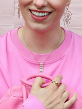 Carpet 18K Whitegold Pendant w. Diamonds