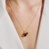 Fina Forgyldt Halskæde m. Zirkon