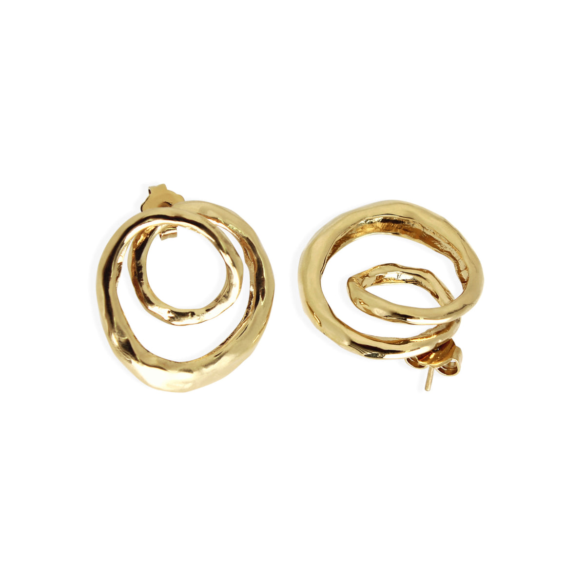Jupiter goldplattierte Ohrringe