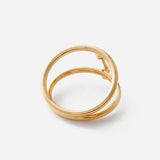 Clip dicker, goldplattiert silbernen Ohrring