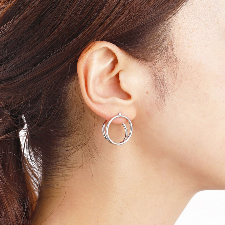 Clip Thick L Sølv Ørering