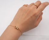 Con l 18k Guld Armbånd m. Diamanter