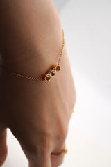 Con l 18k Guld Armbånd m. Diamanter