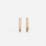 Dent Beside 18K Gold Earrings