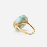 Slice 10K Gold Ring w. Aquaprase