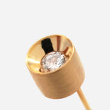 Spot Single 18K & 10K Earring w. 2,5mm Diamond