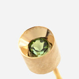 Spot Single 18K & 10K Earring w. 2,5mm Peridot