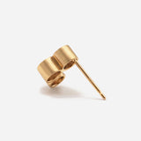 Spot Single 18K & 10K Earring w. 3 Diamonds