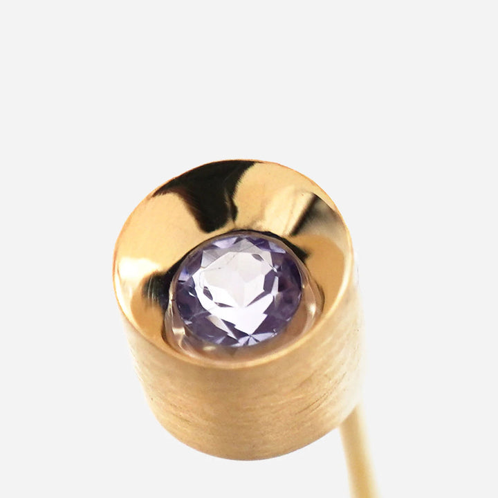 Spot Single 18K & 10K Ørering m. 3mm Tanzanit