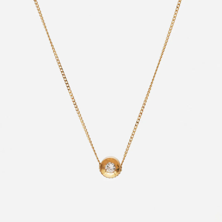 Spot 10K Halskæde w. 2,5mm Diamant