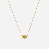 Spot 10K Necklace w. 2,5mm Peridot