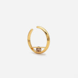 Tip S 18K Gold Ear Cuff w. Diamond