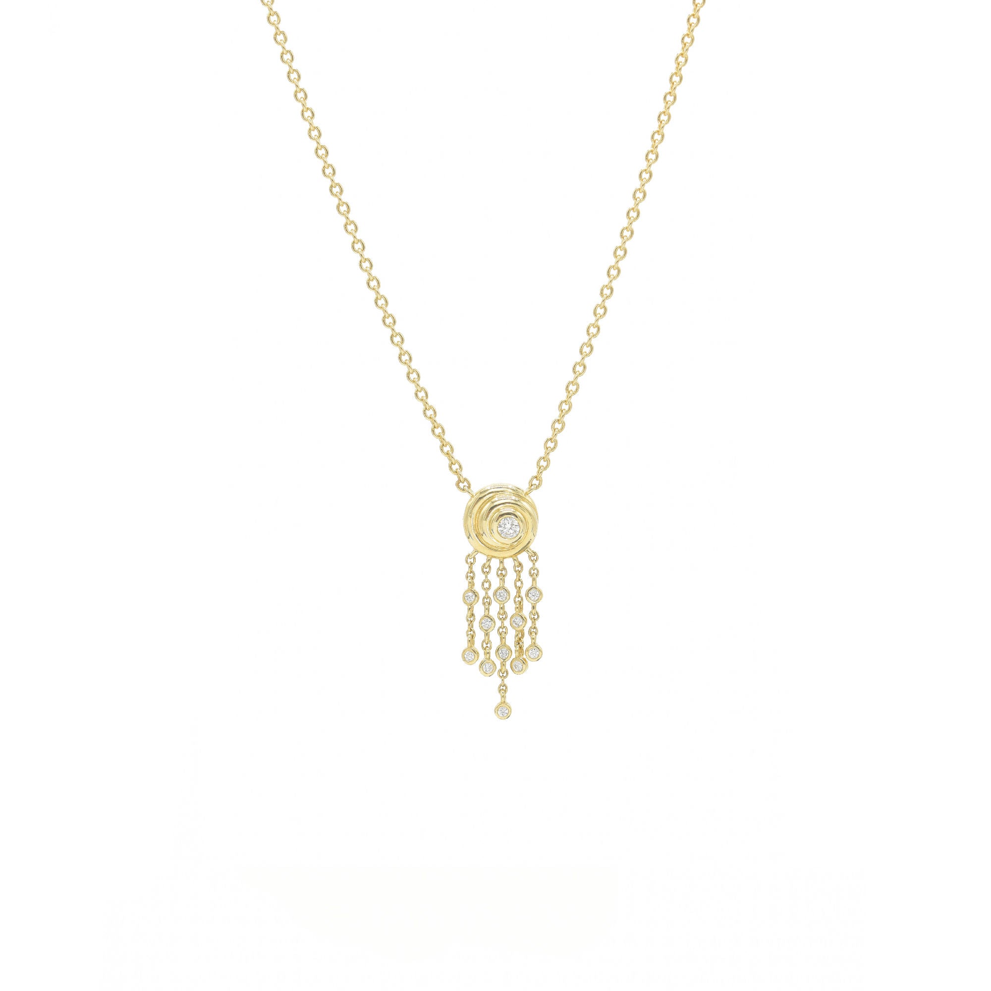 Julia 14K Gold Necklace w. Diamonds