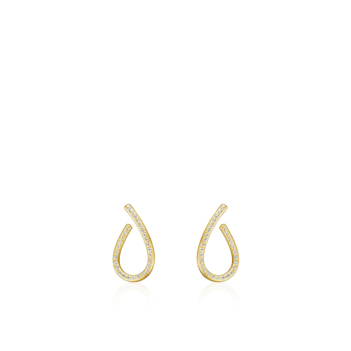 Kharisma Galaxy Small 18K Gold Earrings w. Diamond