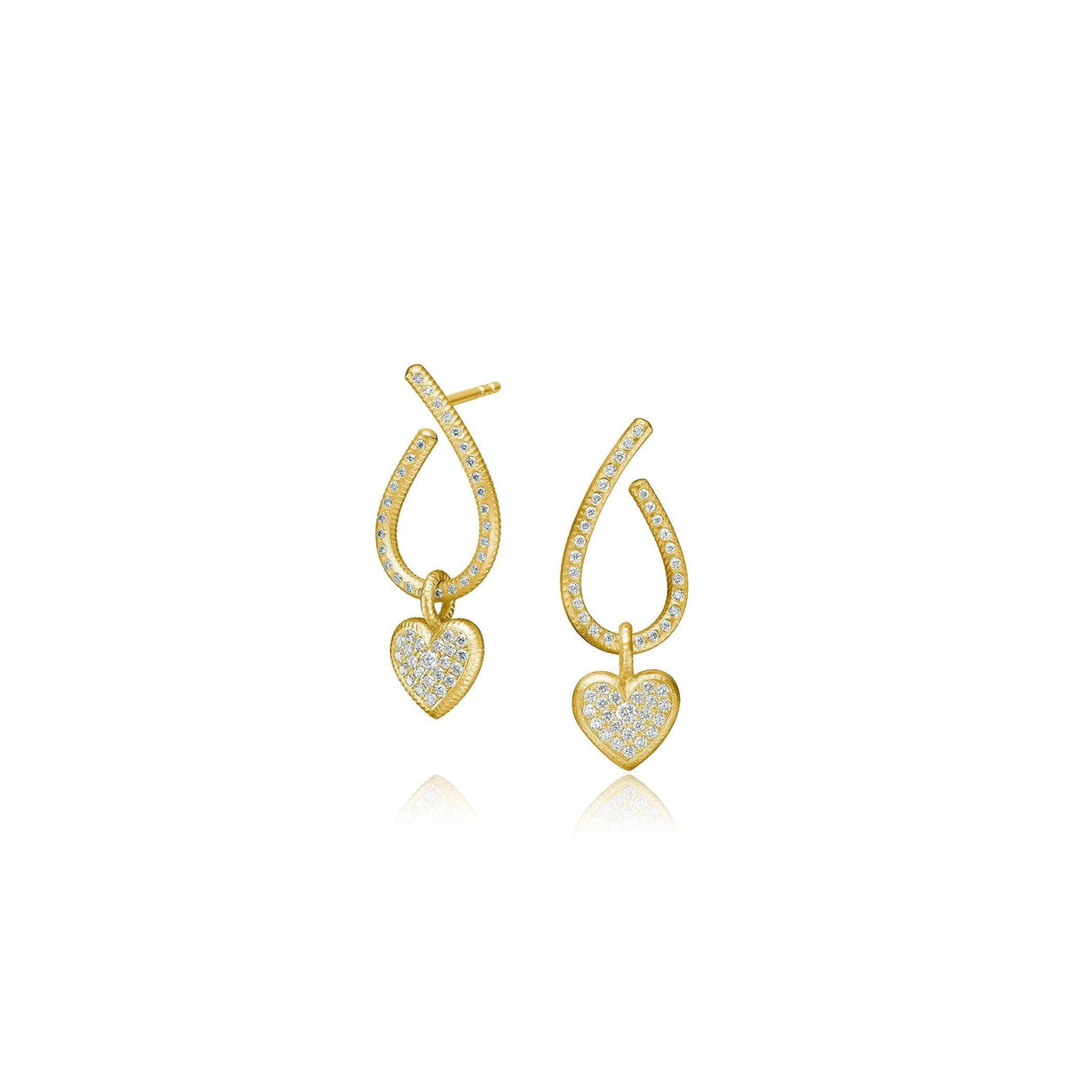 Kharisma Galaxy Small 18K goldene Ohrringe m. Diamant
