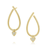 Kharisma Galaxy Large 18K Guld Øreringe m. Diamant