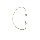 Tropfenping Still 18K goldener Ohrring