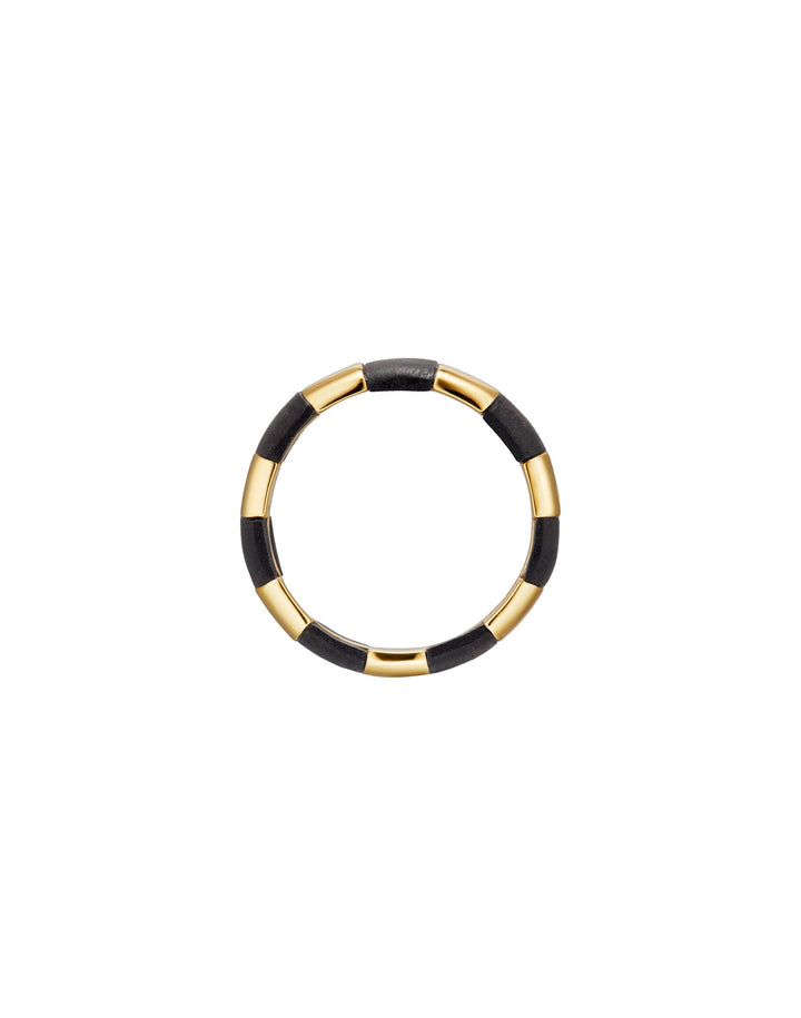 HANNA STRIPED 18K Gold Ring