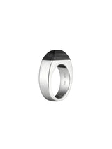 Bond Silver Ring w. Mpingo Wood