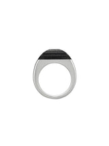Bond Silver Ring w. Mpingo Wood