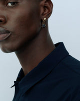 Meadow 18K Gold Earring w. 3ct Mpingo Wood