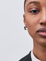 Resonance Silver Earring w. Mpingo Wood