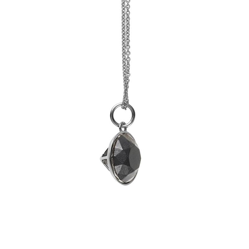 Of Me Silver Pendant w. Diamond