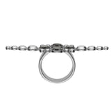 To The Land Silver Ring w. Diamonds