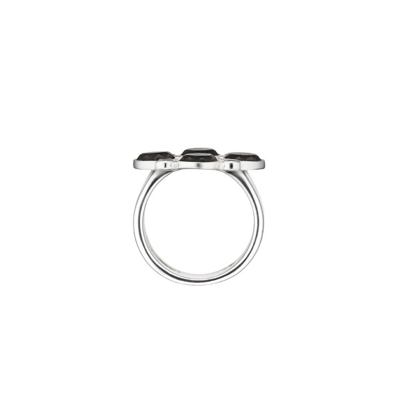 To The Forest Silver Ring w. Diamonds