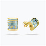 Karura 18K Gold Earrings w. Aquamarine