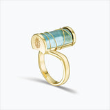 Karura 18k Gold Ring w. Aquamarin