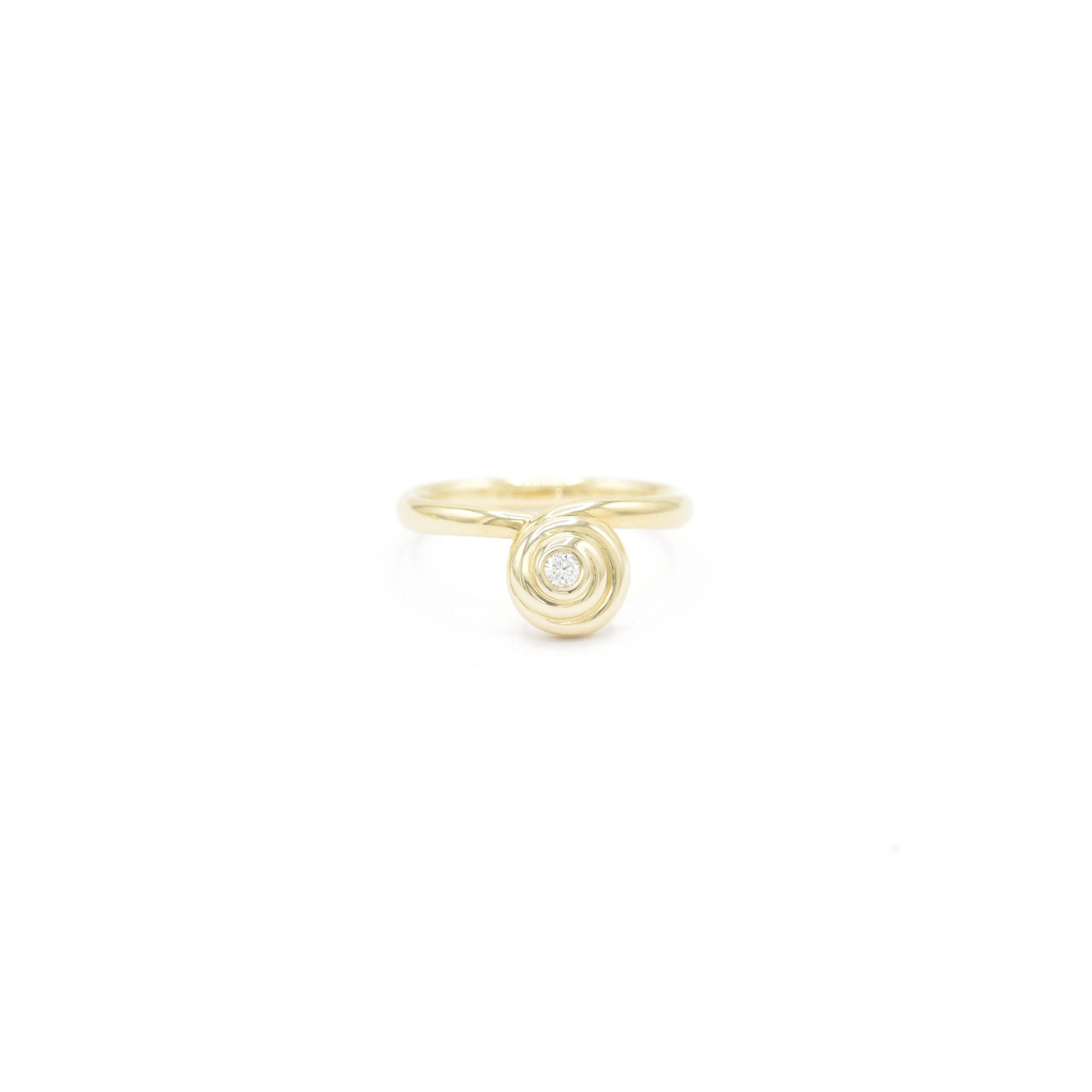Kate 14K Gold Ring w. Diamond