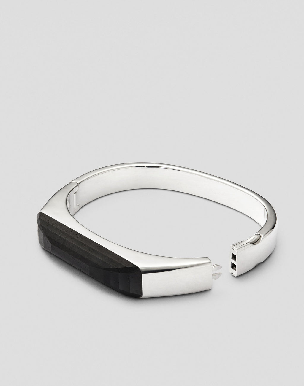 Legacy Silver Bracelet w. Mpingo Wood