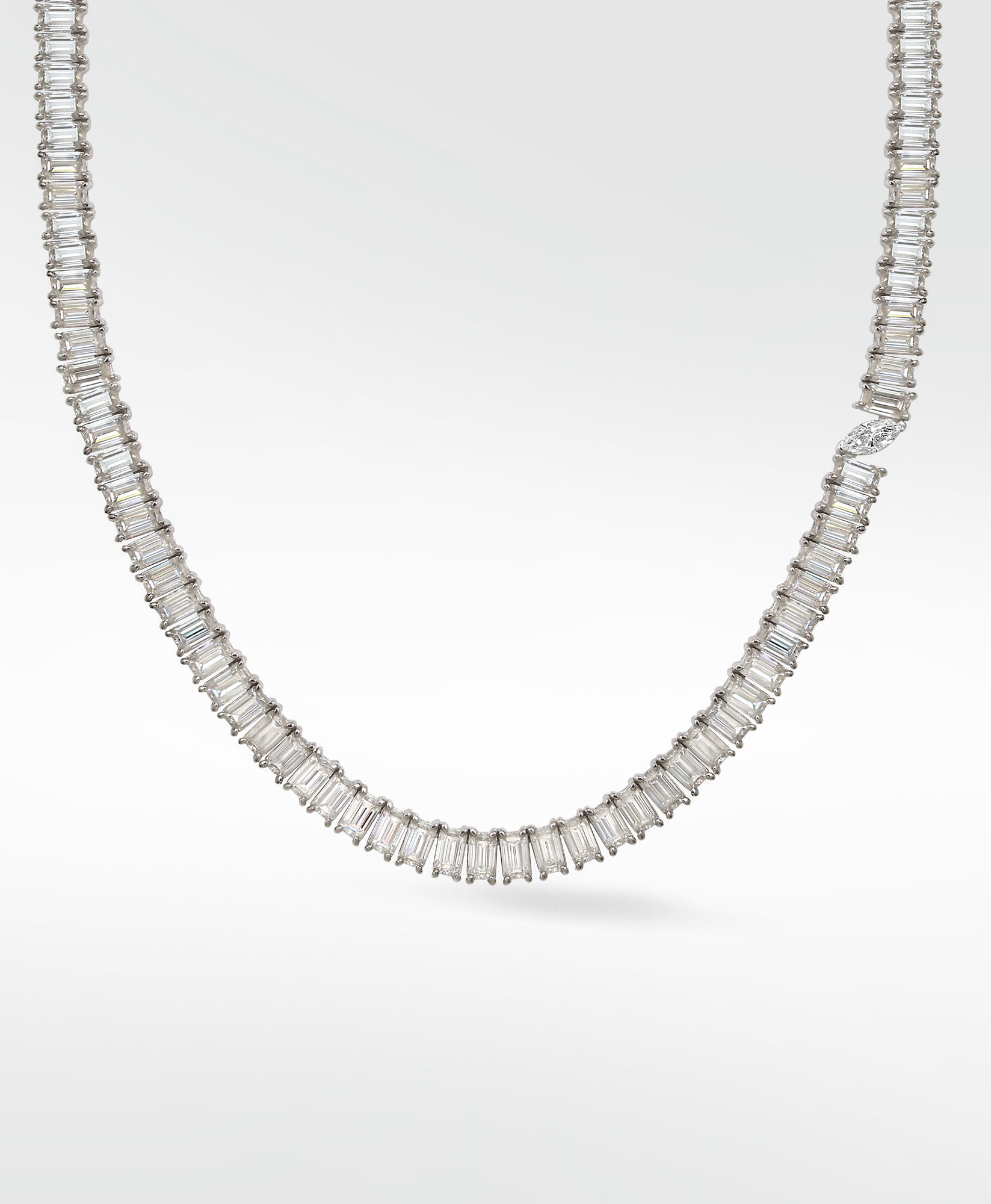 Veto Lux 14K Whitegold Necklace w. Lab-Grown Diamonds