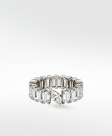 Veto Lux Eternity 14K Whitegold Ring w. Baguette Lab-Grown Diamonds